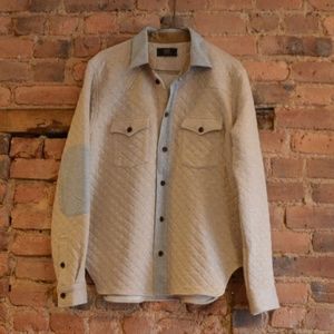 New Frye Quilted Button Down